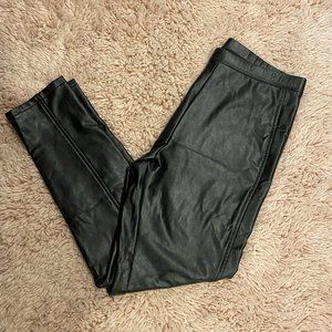 Black Faux Leather Pants